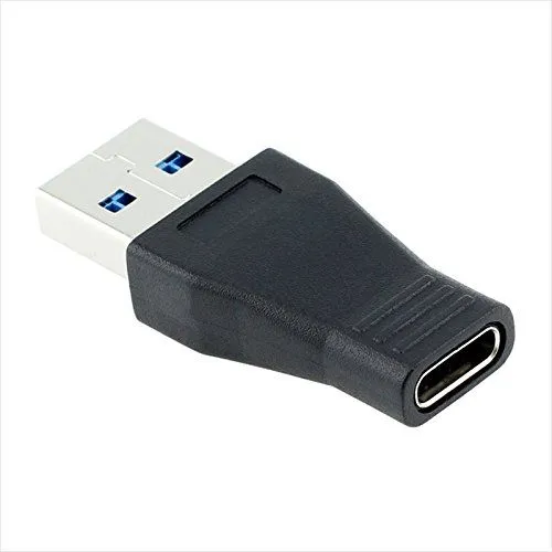 Adaptador USB 3.0 Macho A USB-C Hembra  Negro