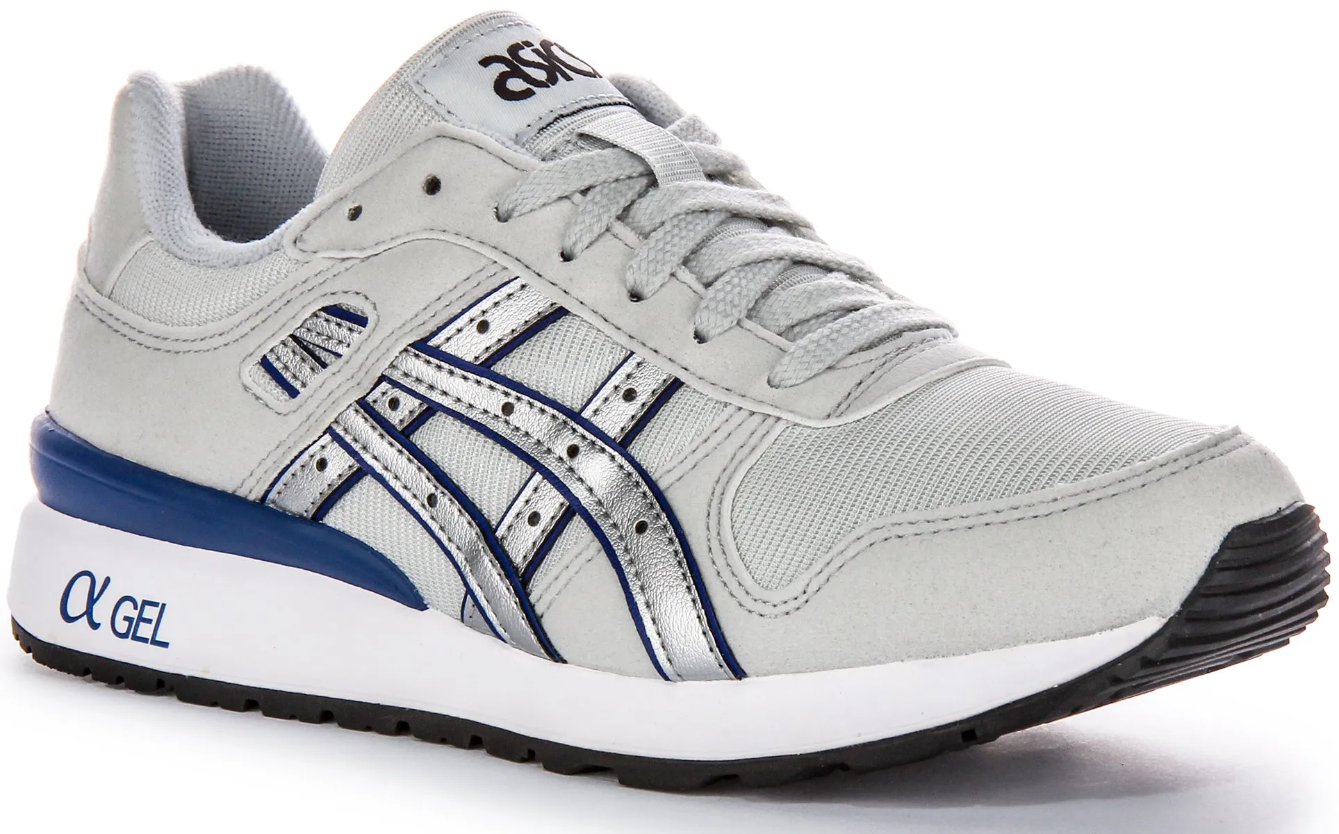 Asics GT II 80s Iconic Revamp Gel Tech Zapatillas de Hombre en Ante y Malla Blanco Azul
