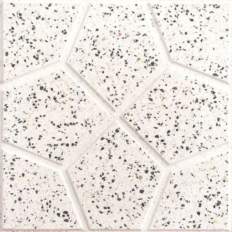 Baldosa pulida J-30BL PENTAGONAL BLANCA