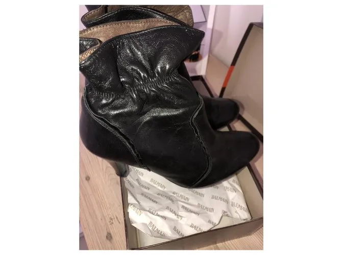 Balmain Botines Negro 