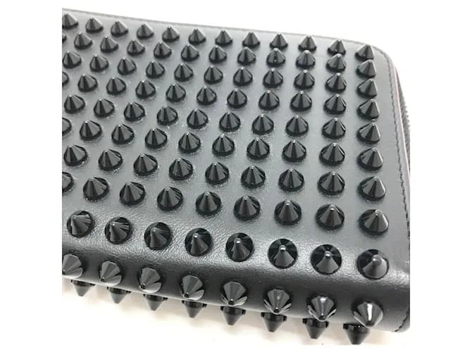 Cartera larga con cremallera Panettone Christian Louboutin Negro 
