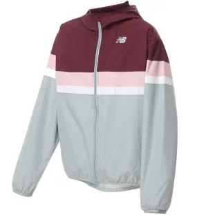 Chaqueta Cortavientos New Balance Accelerate Mujer Rosa/Gris