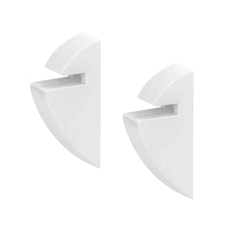 Clips 5 Pares Para Repisa Cristal 9 Mm Attika 40001604 Bco