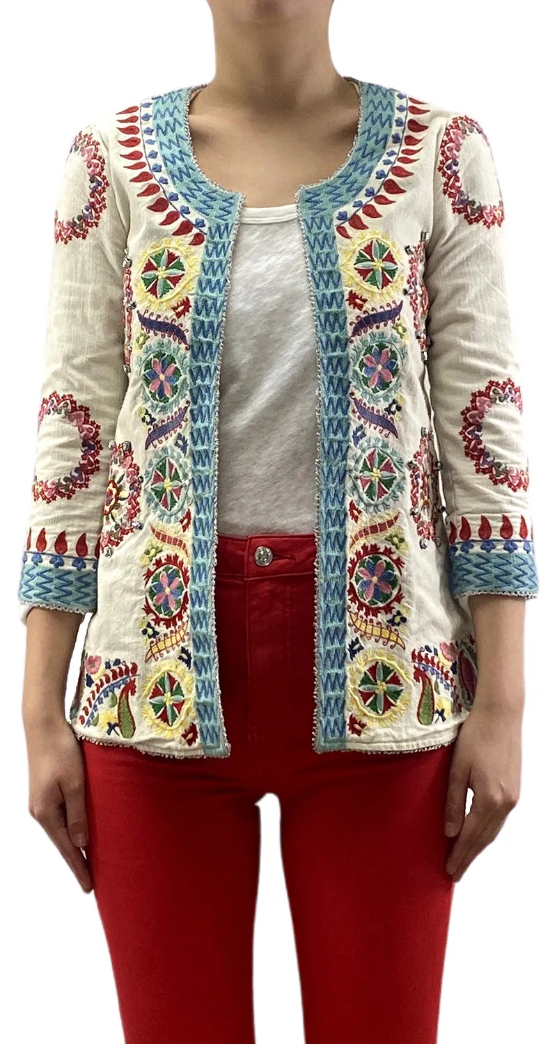 INDIA CHIC Chaqueta Bordada Multicolor