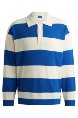 Jersey estilo rugby en bouclé de algodón