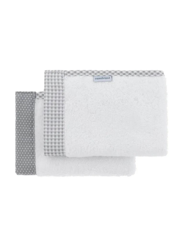 JUEGO 2 TOALLAS VICHY10 GRIS 25x35x1 CM