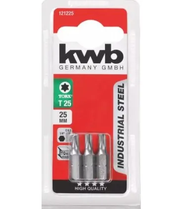 KWB Acc. 3 Puntas 25mm Torx 25 Indus. SB