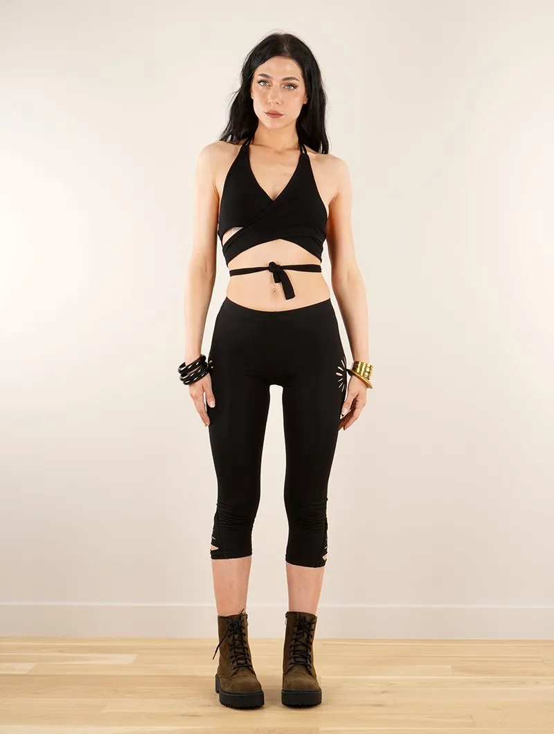 Leggins 3/4 con aberturas 