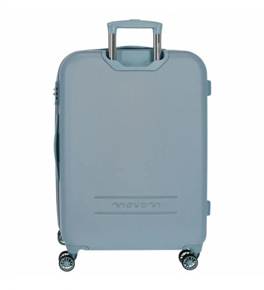 Maleta Mediana Movom Riga Rígida azul claro -49x90x27cm-