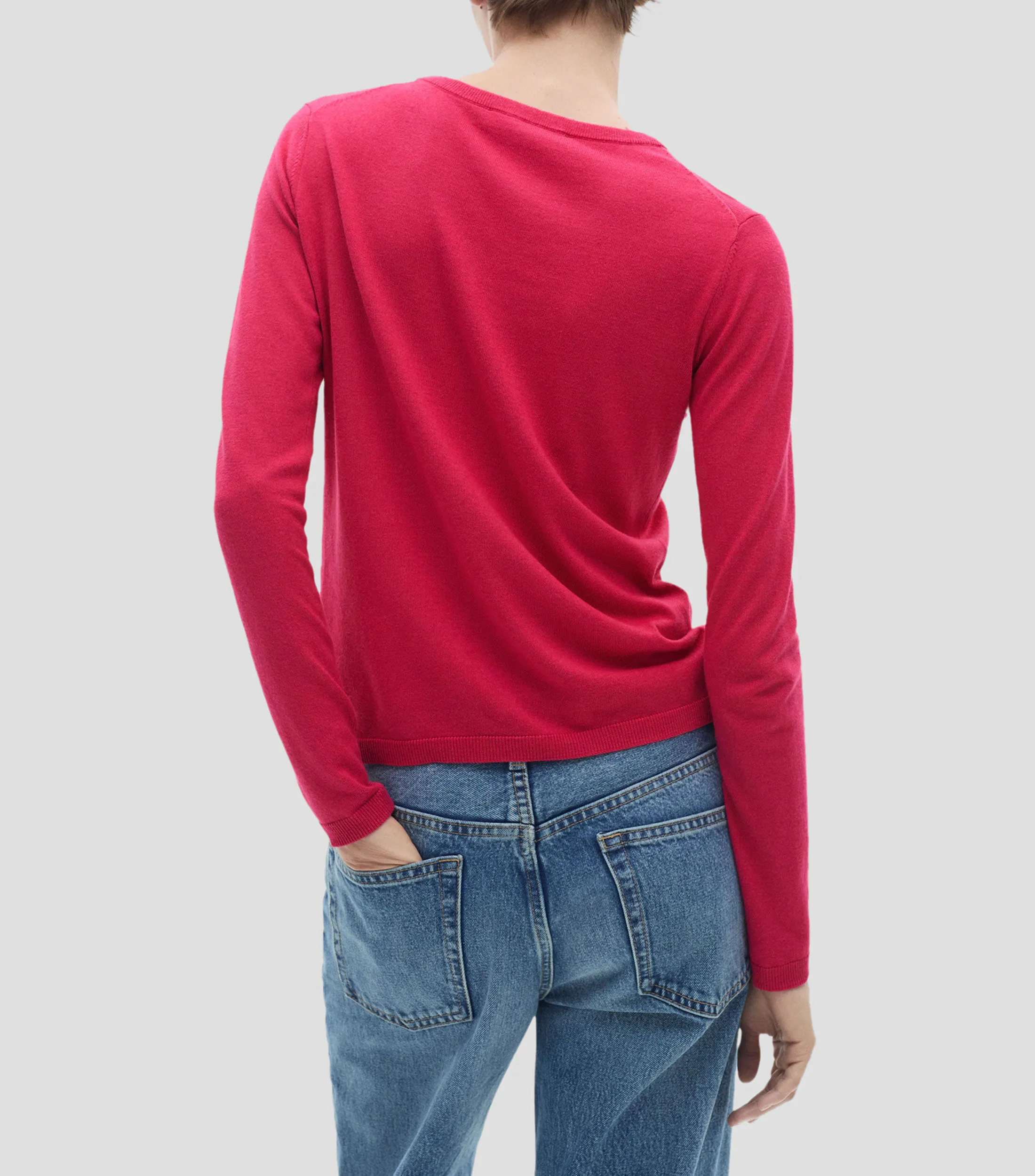 Mango Suéter de cuello redondo Mujer