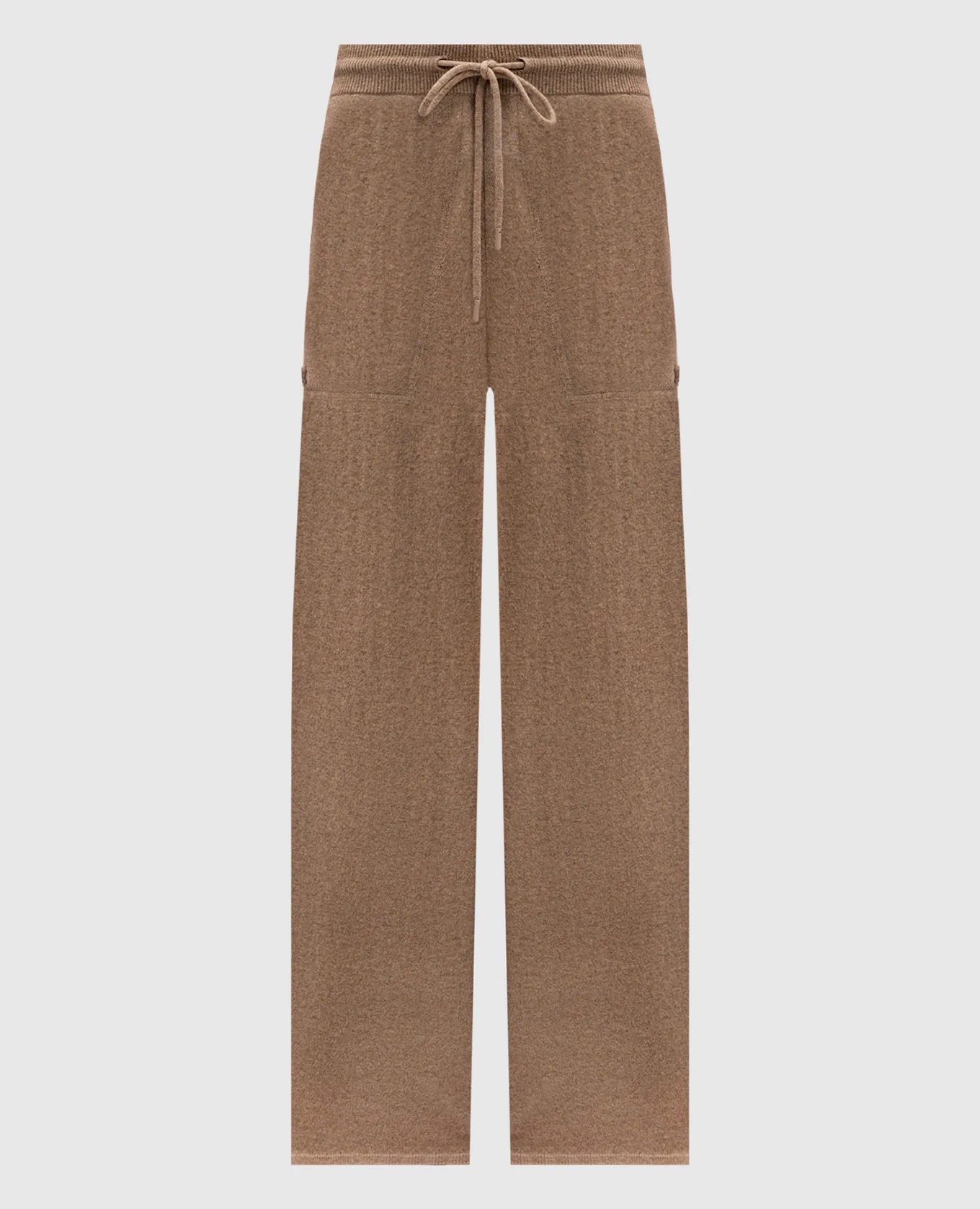 Max Mara RINO brown sweatpants made of wool and cashmere