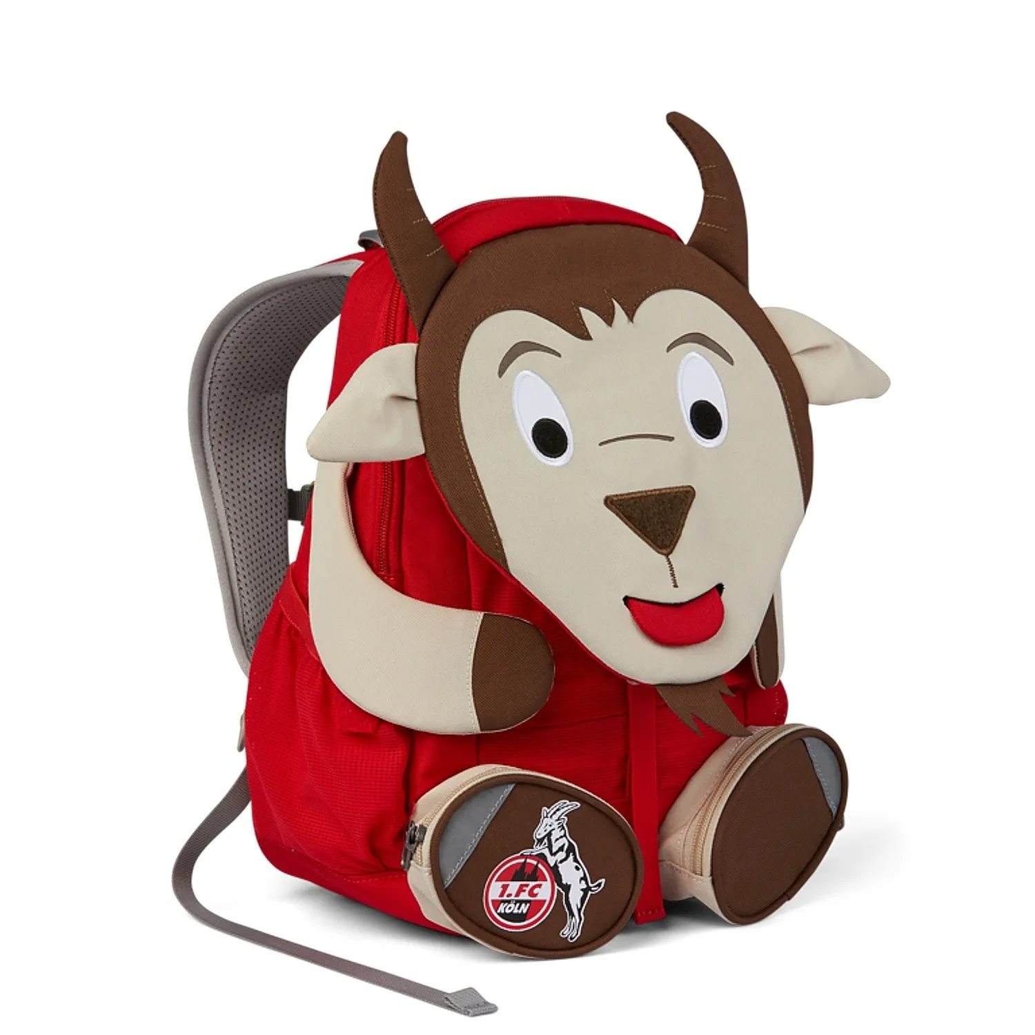 mochila Affenzahn 1. FC Köln Hennes Large - Brown/Red - kid´s
