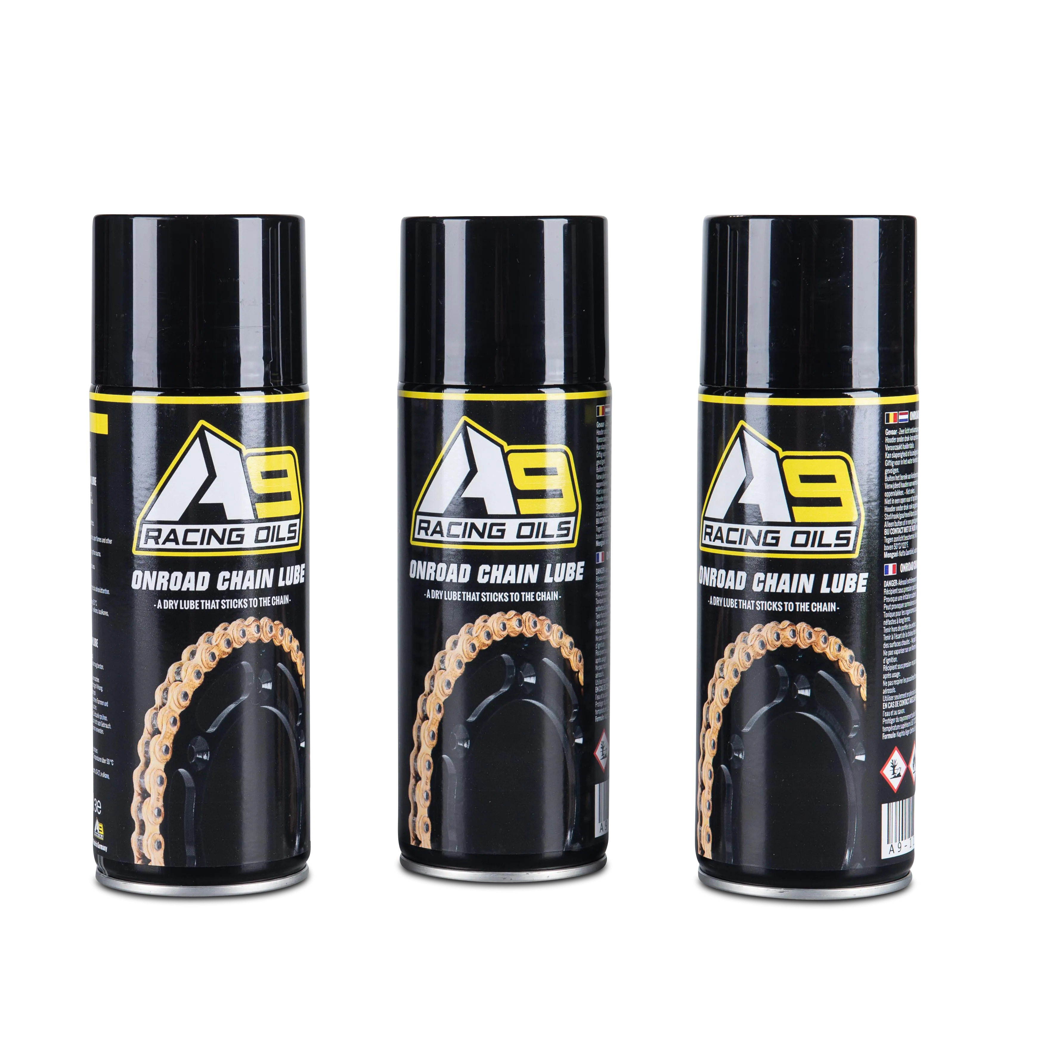 Pack-3 Espray Lubricante para Cadena A9 Racing Onroad