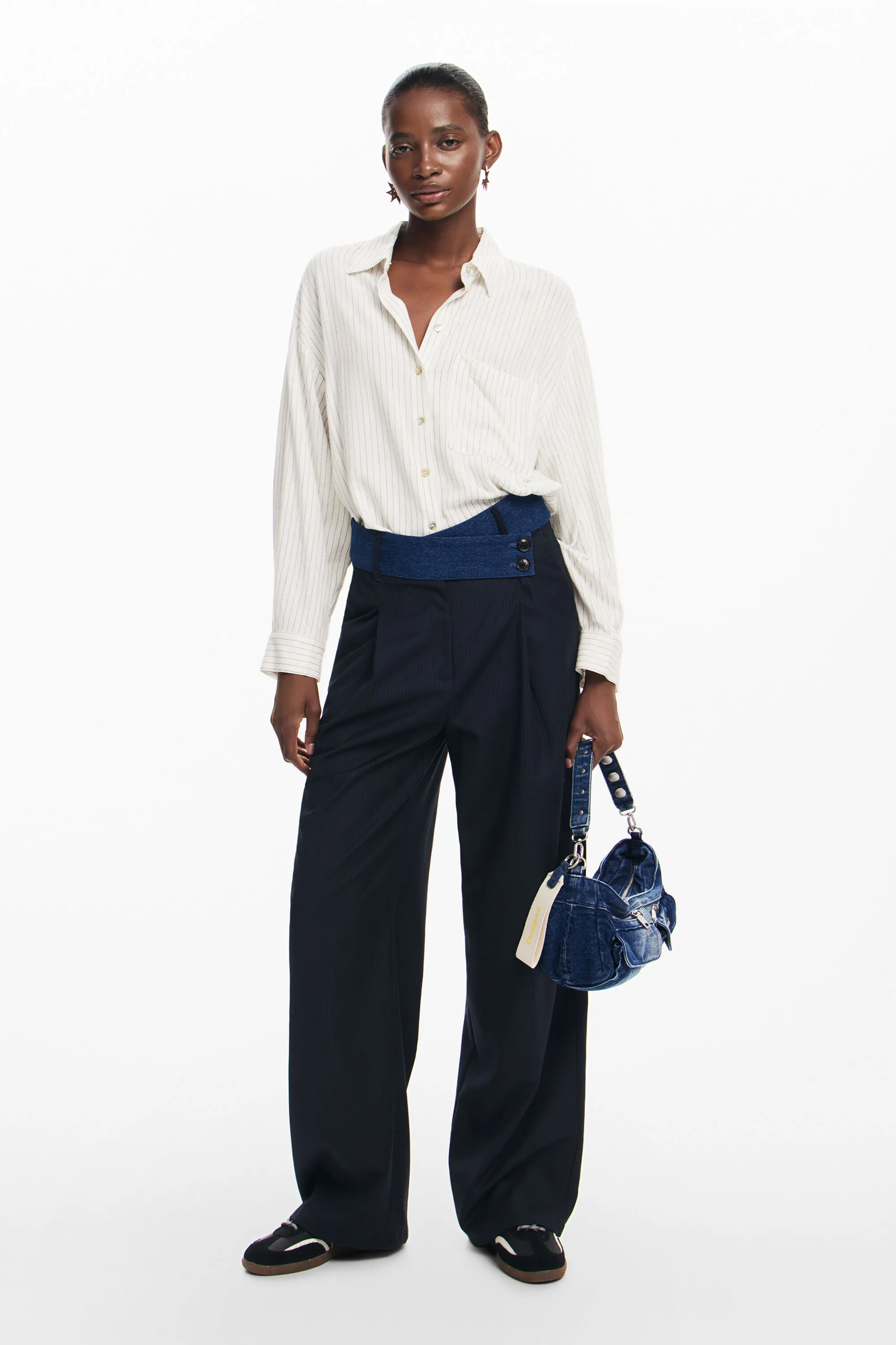 Pantalón sastre combinado