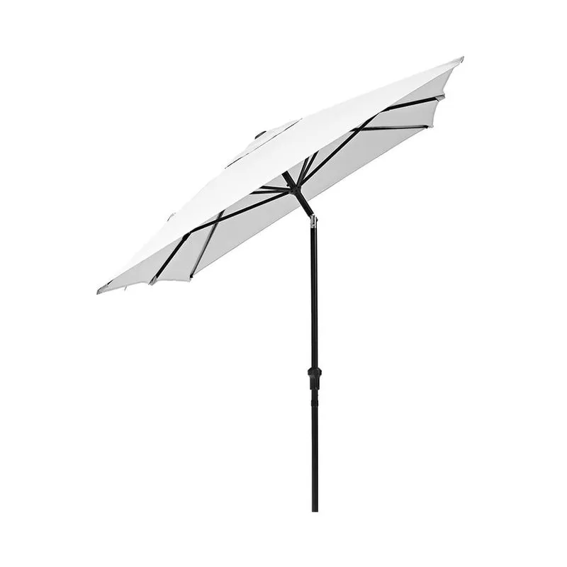 Parasol Blanco de Aluminio y Acero | NaterialSKU: 10157
