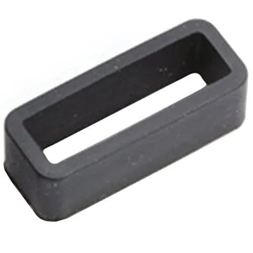 Pasador De Goma Para Correas De Reloj 18 Mm Negro