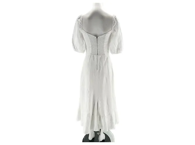REFORMATION Vestidos T.US 6 Lino Blanco 