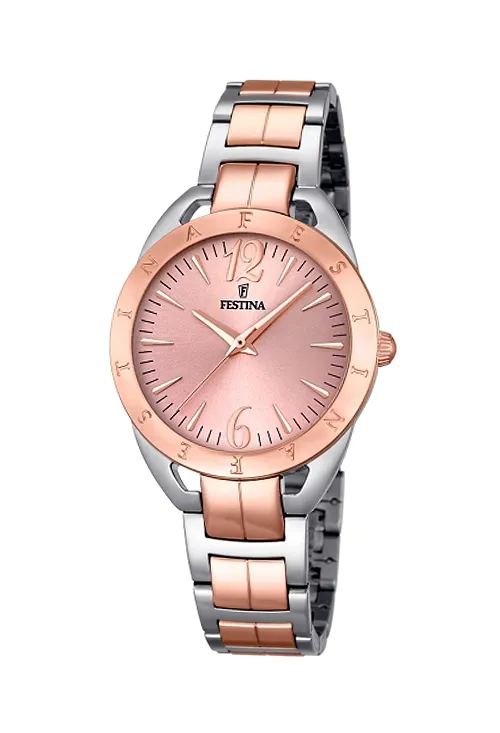 Reloj Festina de acero bicolor para mujer esfera chapada IP rosa 118_F16933-2