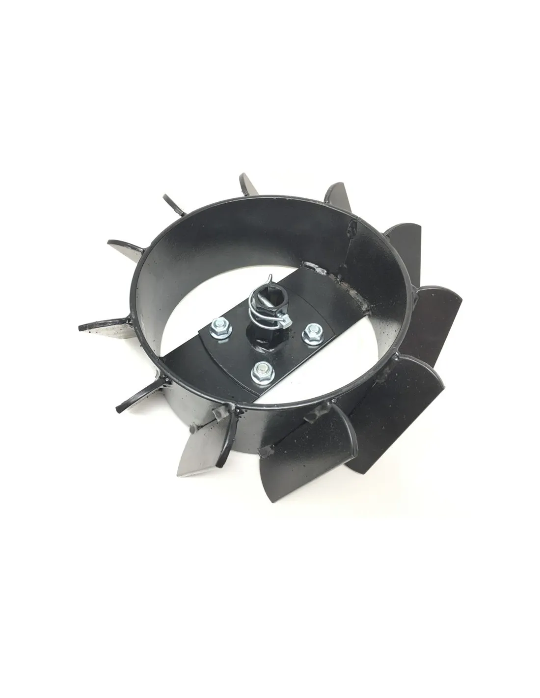 Ruedas metálicas para motoazada Eje fijo Hexagonal 23mm