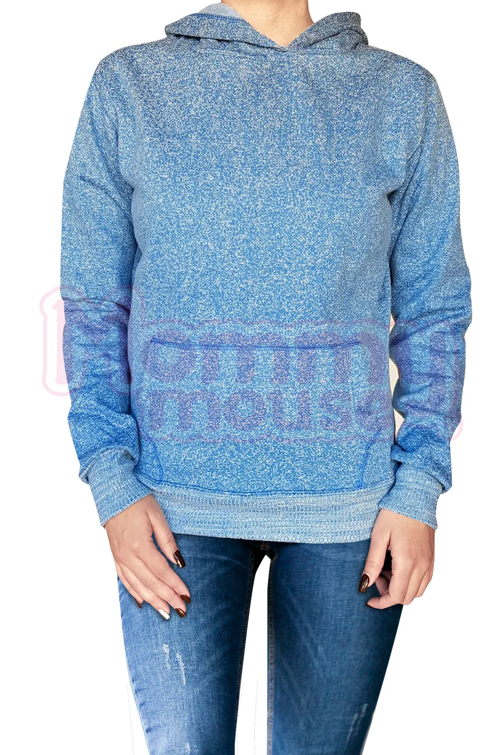 Sudadera Dama con coderas. Azul