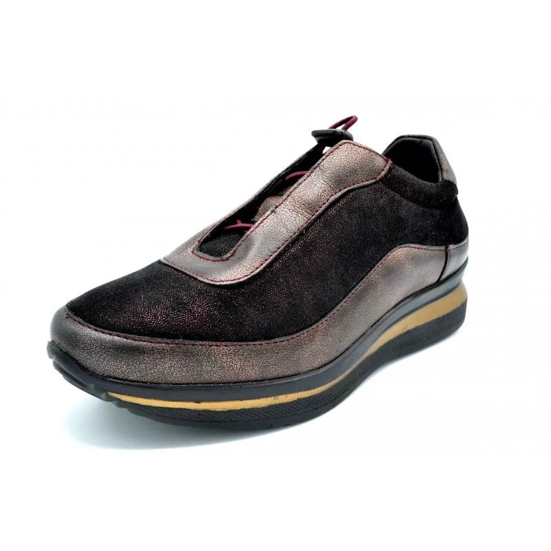 Tamicus TA15713 Burdeos | Zapato de piel elástica | Hecho en España
