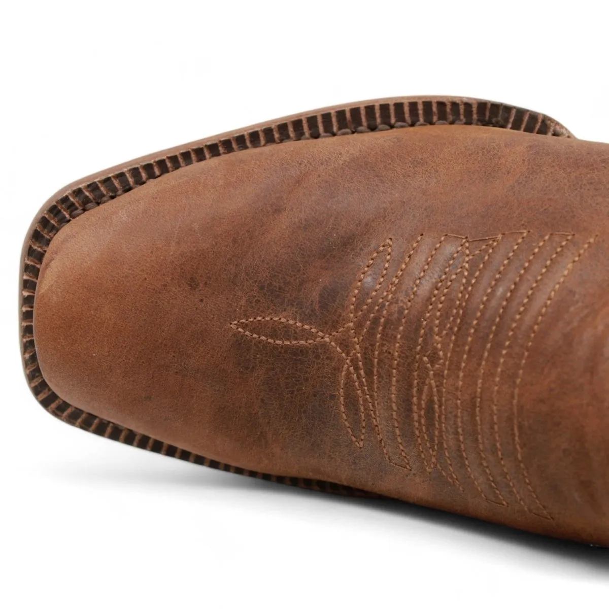 Tanner Mark Women's 'The Ember' Leather Square Toe Boots Cognac TML201383