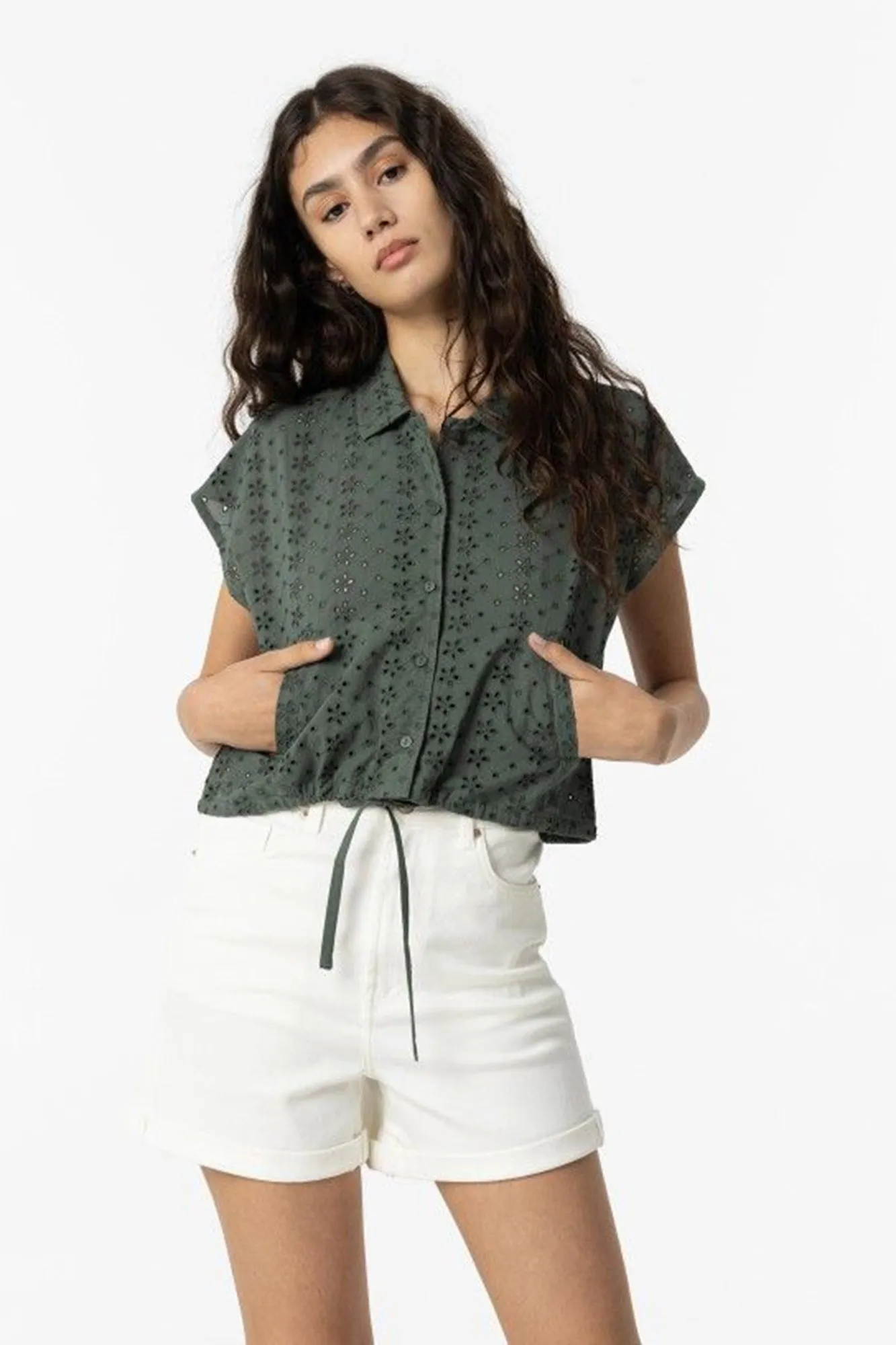 Tiffosi Blusa Bordado Inglés