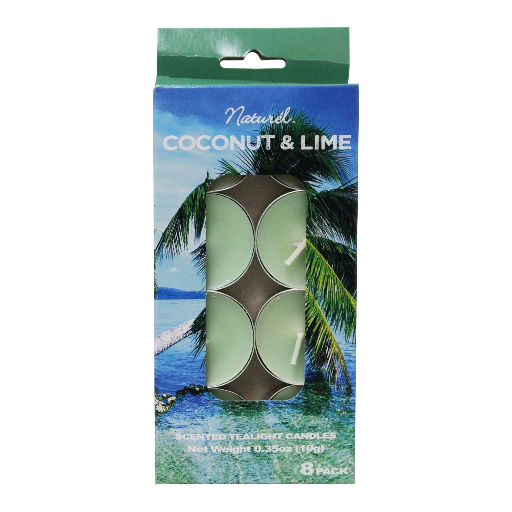 Velas Tealights Coco Limón 8 Piezas