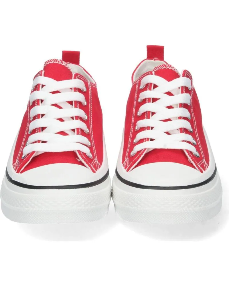 Zapatillas deporte PUNTOSALAO  de Mujer ZAPATILLAS DE LONA MUJER COLOR ROJO  VARIOS COLORES